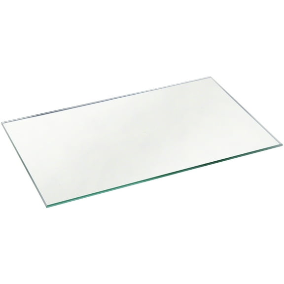 Plymor 5" x 8" Rectangle, 3mm Thick Non-Beveled Glass Mirror