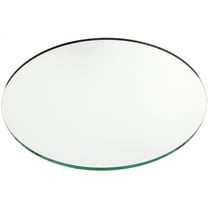 Plymor 6" Round, 3mm Thick Non-Beveled Glass Mirror Circle, Pack of 2