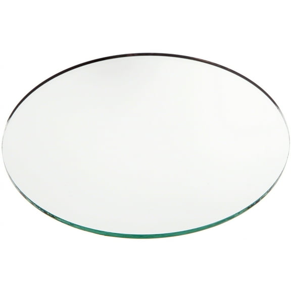 Plymor 6" Round, 3mm Thick Non-Beveled Glass Mirror Circle, Pack of 2
