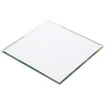 Plymor 6" Square, 3mm Thick Beveled Glass Mirror