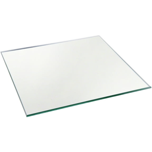 Plymor 6" Square, 3mm Thick Non-Beveled Glass Mirror, Pack of 24