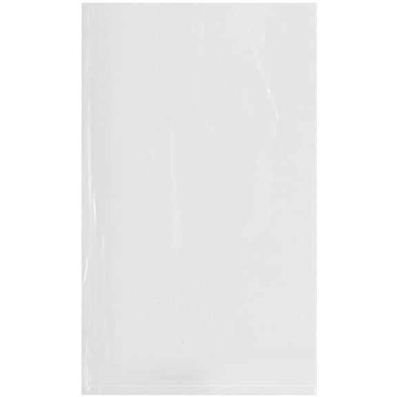 Plymor 6" x 10" (Pack of 100), 2 Mil Flat Open Clear Plastic Poly Bags