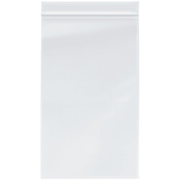 Plymor 6" x 10" (Pack of 100), 4 Mil Heavy Duty Zipper Reclosable Plastic Bags