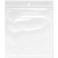 thumbnail image 1 of Plymor 6" x 6" (Pack of 100), 4 Mil with Hang-Hole Heavy Duty Zipper Reclosable Plastic Bags, 1 of 4