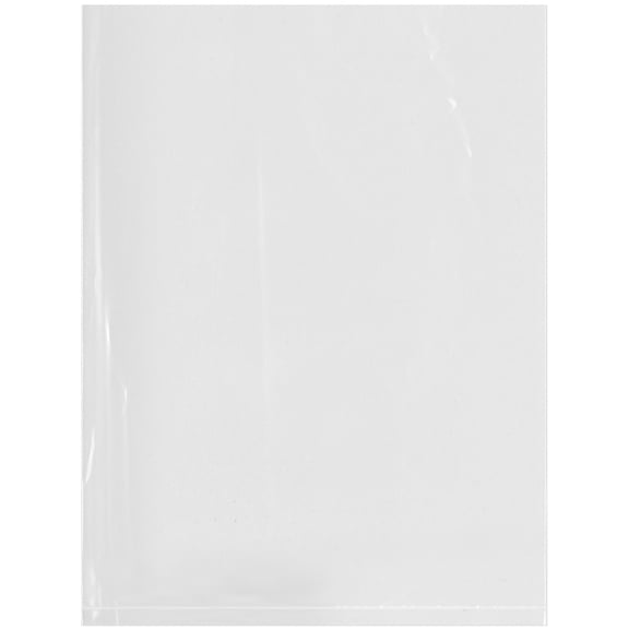 Plymor 6" x 8" (Pack of 500), 6 Mil Flat Open Clear Plastic Poly Bags