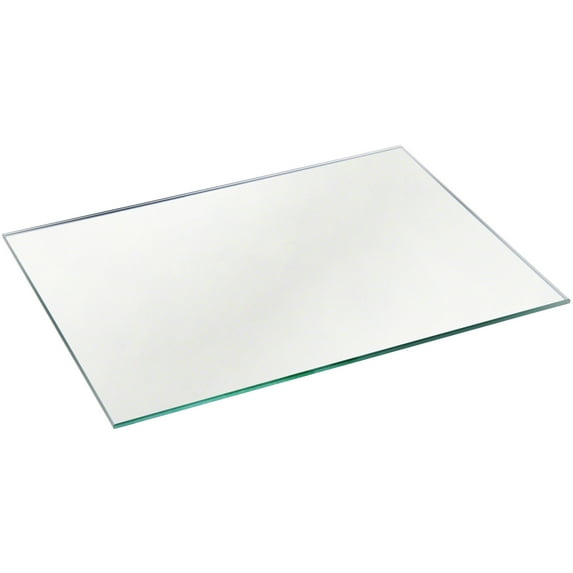Plymor 6" x 8" Rectangle, 3mm Thick Non-Beveled Glass Mirror, Pack of 2