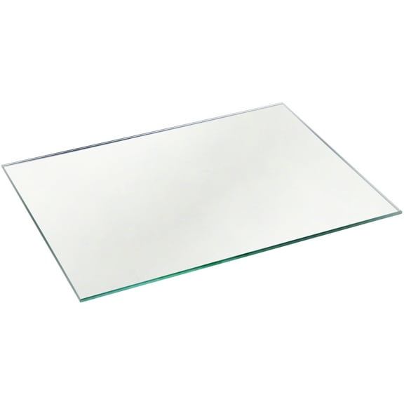 Plymor 6" x 8" Rectangle, 3mm Thick Non-Beveled Glass Mirror