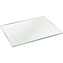 Plymor 6" x 8" Rectangle, 3mm Thick Non-Beveled Glass Mirror