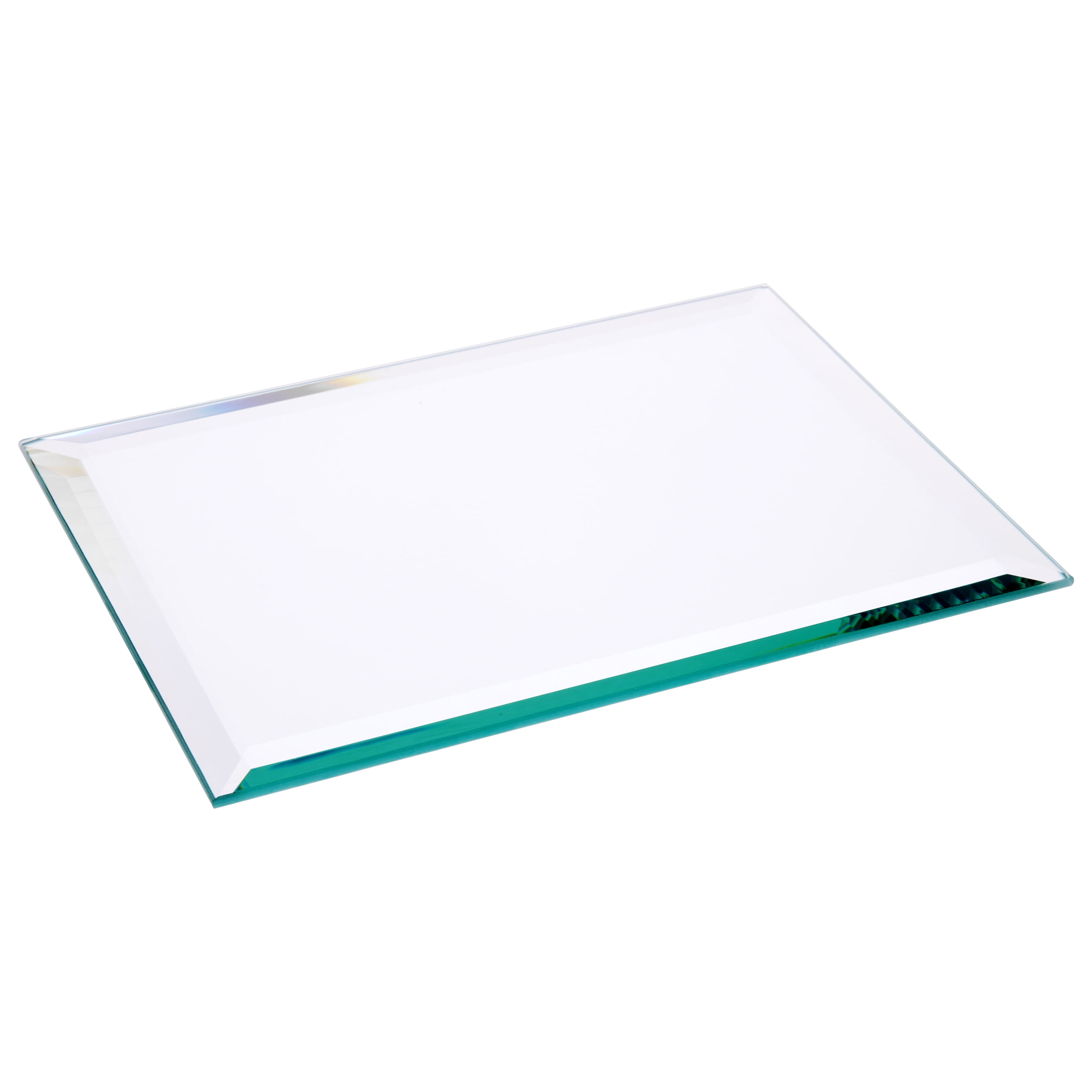 Plymor 6" x 8" Rectangle, 5mm Thick Beveled Glass Mirror, Pack of 2