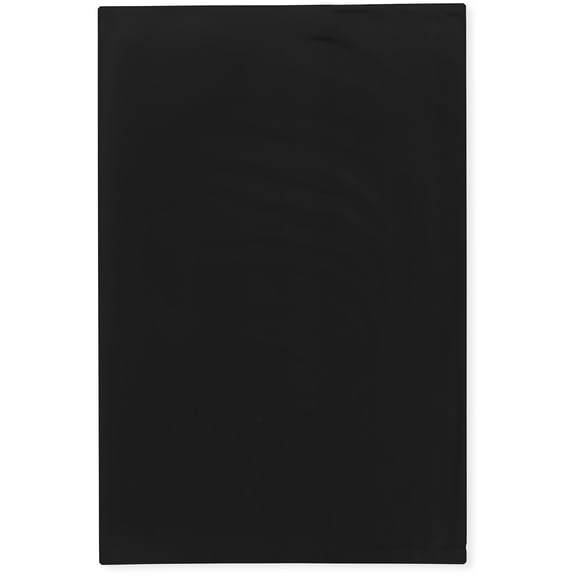 Plymor 6" x 9" (Pack of 100), Black 2 Mil Flat Open Plastic Poly Bags