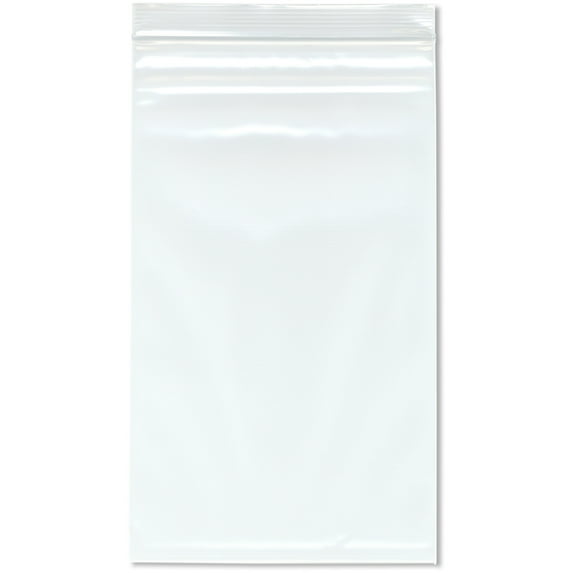 Plymor 7" x 12" (Pack of 100), 4 Mil Heavy Duty Zipper Reclosable Plastic Bags