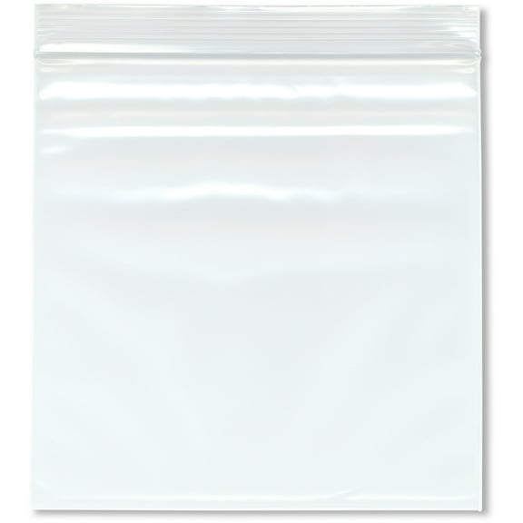 Plymor 7" x 7" (Pack of 100), 4 Mil Heavy Duty Zipper Reclosable Plastic Bags