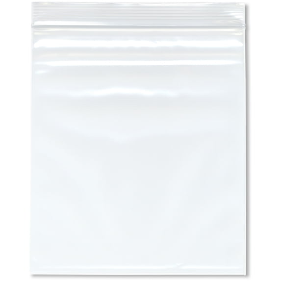 Plymor 7" x 8" (Pack of 500), 4 Mil Heavy Duty Zipper Reclosable Plastic Bags