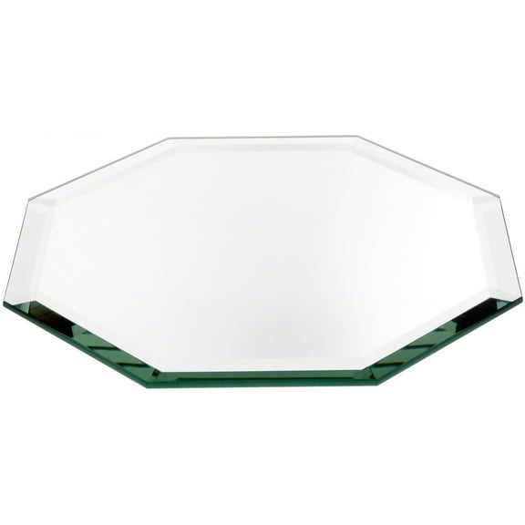 Plymor 8" Octagon, 5mm Thick Beveled Glass Mirror, Pack of 3
