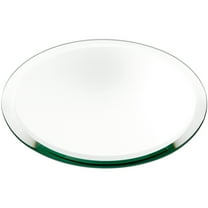 Plymor 8" Round, 5mm Thick Beveled Glass Mirror Circle