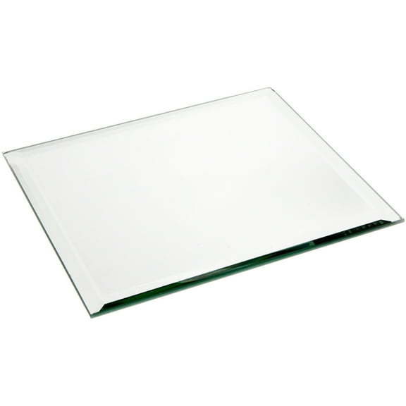 Plymor 8" Square, 5mm Thick Beveled Glass Mirror