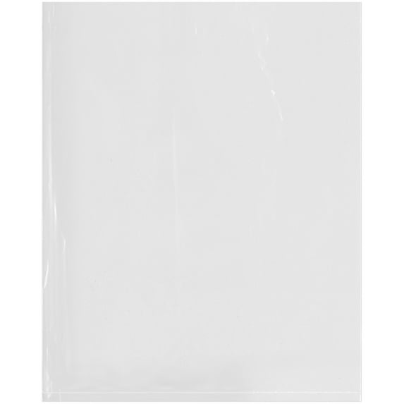 Plymor 8" x 10" (Pack of 100), 1.5 Mil Flat Open Clear Plastic Poly Bags