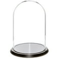 thumbnail image 1 of Plymor 8" x 12" Glass Display Dome Cloche (Black Wood Veneer Base), 1 of 1