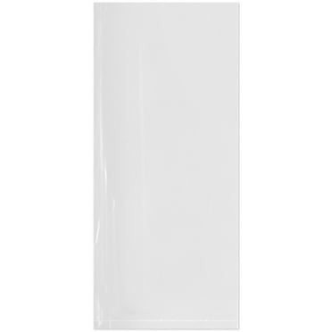 Plymor 8" x 18" (Pack of 100), 4 Mil Flat Open Clear Plastic Poly Bags