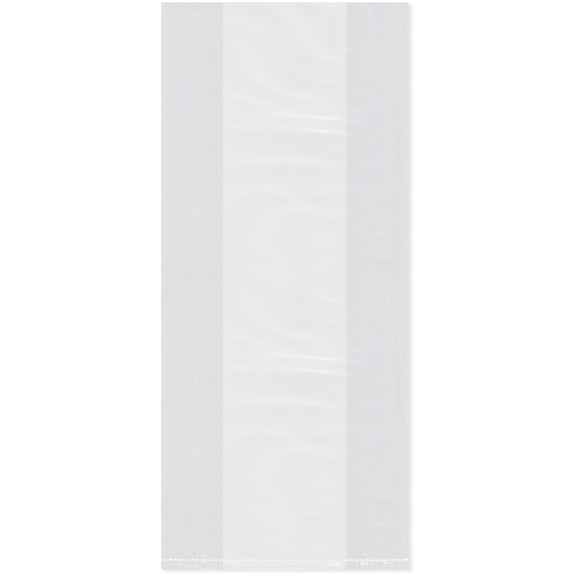 Plymor 8" x 4" x 18" (Pack of 100), 2 Mil Gusseted Plastic Bags