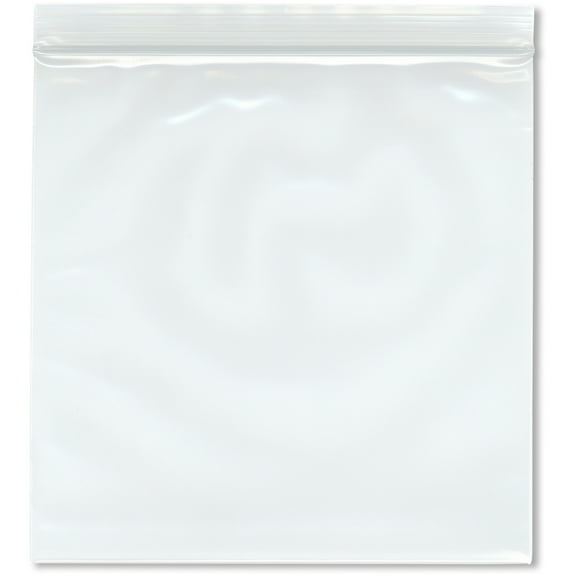 Plymor 8" x 8" (Pack of 100), 6 Mil Industrial Duty Zipper Reclosable Plastic Bags