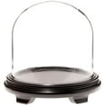 thumbnail image 1 of Plymor 9.75" x 10" Glass Display Dome Cloche (Black Wood Veneer Footed Base), 1 of 1