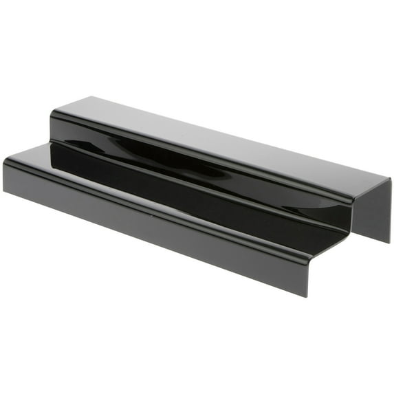 Plymor Black Acrylic 2-Step Solid Back Display Stairs, 3.25" H x 18" W x 6.25" D (3 Pack)