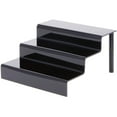 thumbnail image 1 of Plymor Black Acrylic 3-Step Display Stairs, 6.375" H x 12" W x 12.625" D (3 Pack), 1 of 1