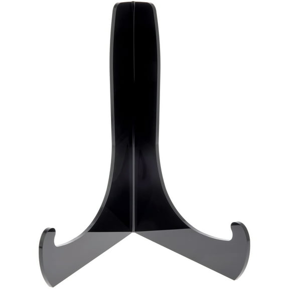 Plymor Black Acrylic 60-Degree Angle Easel With Shallow Support Ledges, 12" H x 9" W x 8.25" D