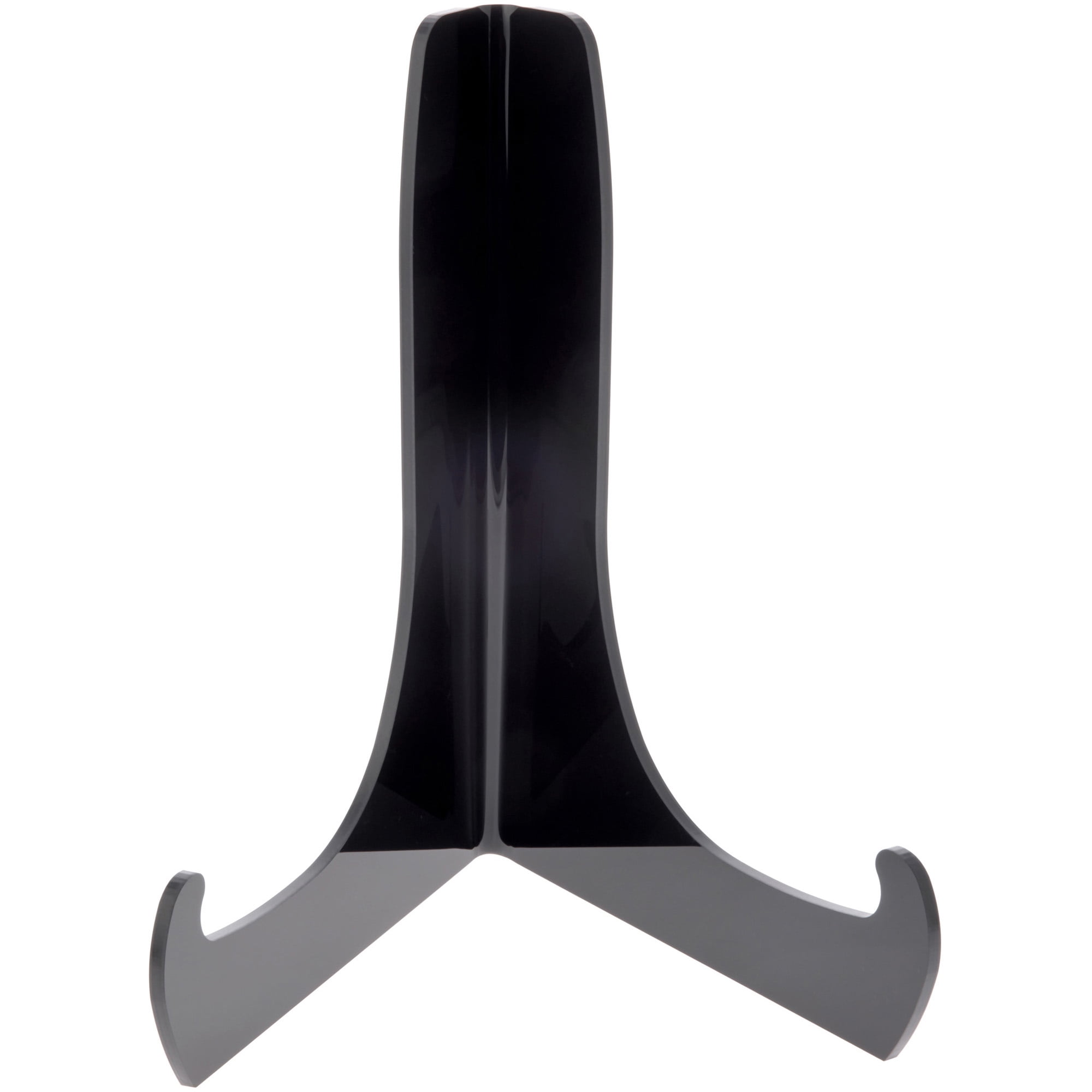 Plymor Black Acrylic 60-Degree Angle Easel With Shallow Support Ledges, 9" H x 7" W x 5.75" D