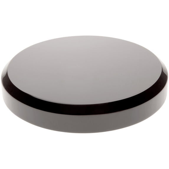 Plymor Black Acrylic Beveled Round Display Base, 6" W x 6" D x 1" H, Pack of 3