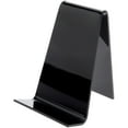 thumbnail image 1 of Plymor Black Acrylic Book Easel with 1.125" Flat Ledge, 3.625" W x 4.25" D x 4.875" H (2 Pack), 1 of 1