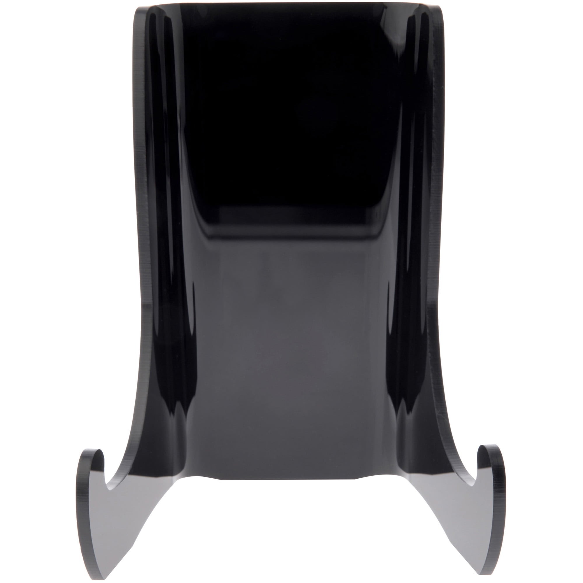 Plymor Black Acrylic Flat Back Easel With Shallow Support Ledges, 4.5 ...