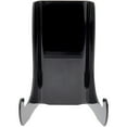thumbnail image 1 of Plymor Black Acrylic Flat Back Easel With Shallow Support Ledges, 6" H x 4" W x 3.25" D, 1 of 1