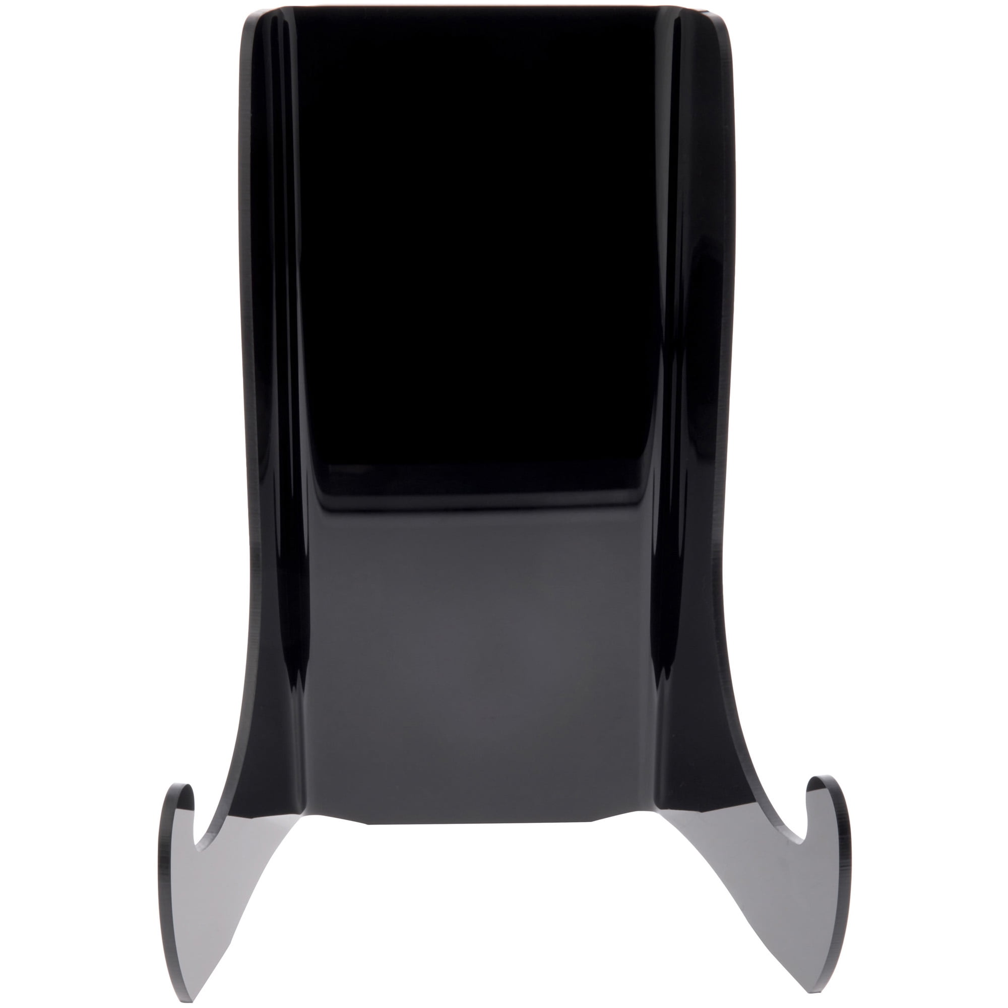 Plymor Black Acrylic Flat Back Easel With Shallow Support Ledges, 7.5 ...