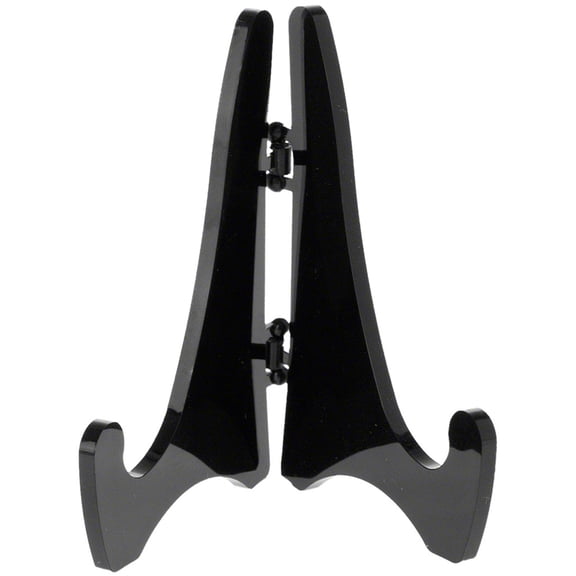 Plymor Black Acrylic Mini Adjustable Folding Display Easel, 2.875" H x 2.125" D (24 Pack)