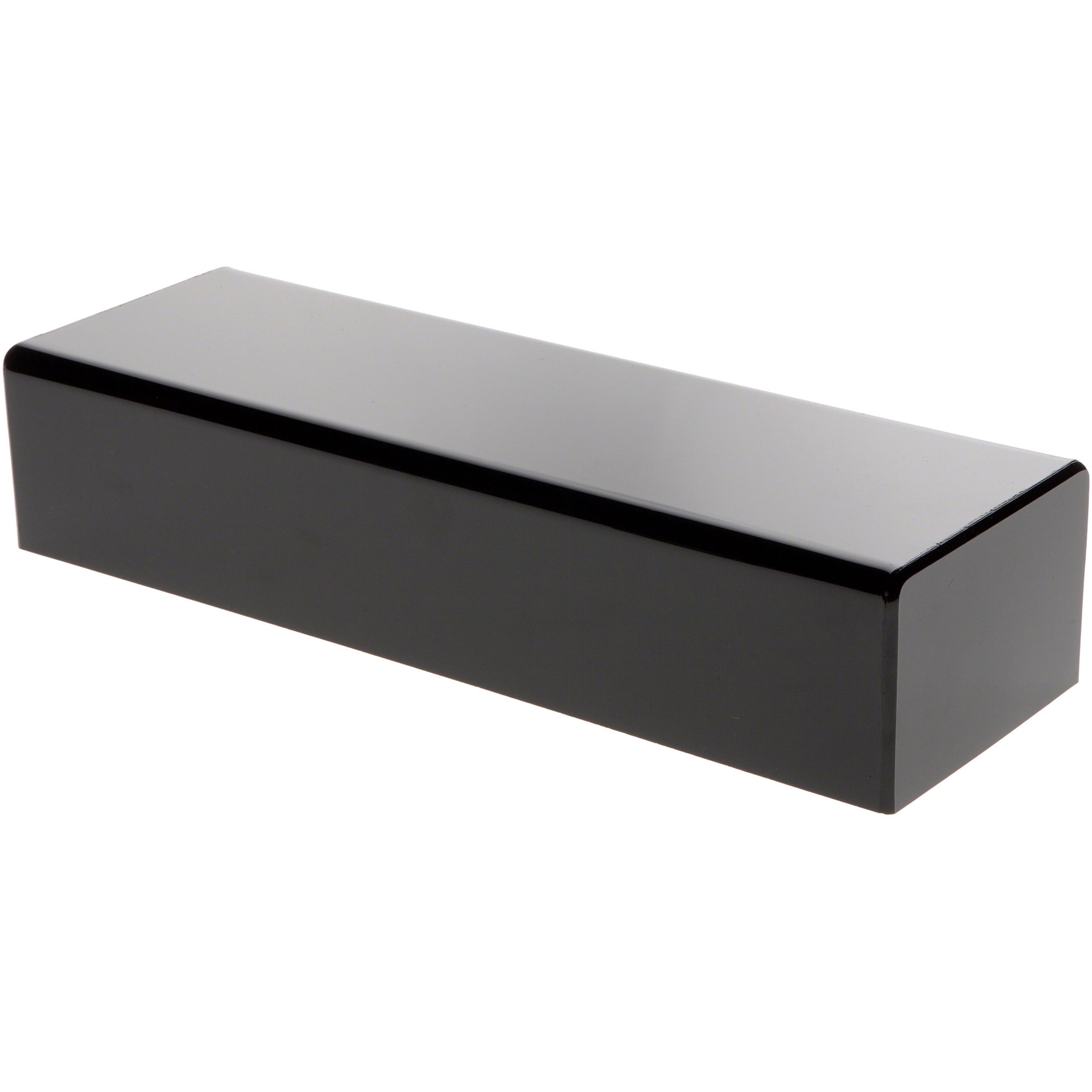 Black Acrylic Rectangular Display Base, 14" W x 4.5" D x 3" H