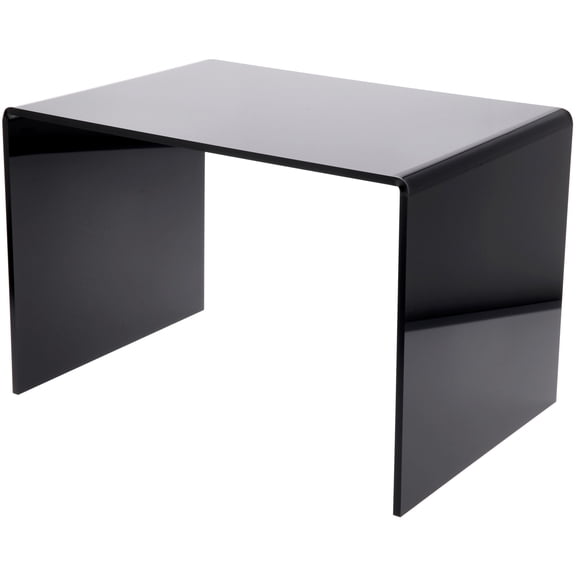 Plymor Black Acrylic Rectangular Display Riser, 14" H x 21" W x 14" D (3/8" thick)