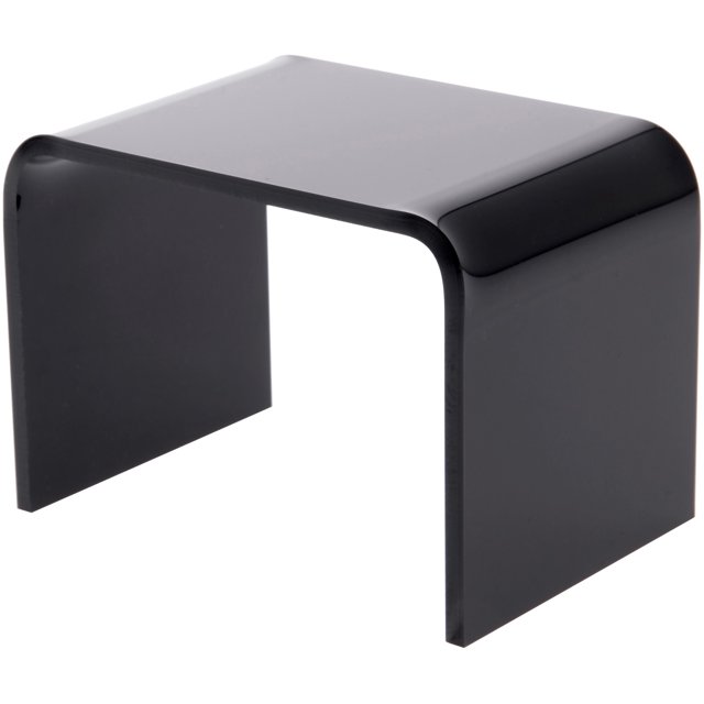 Plymor Black Acrylic Rectangular Display Riser, 2
