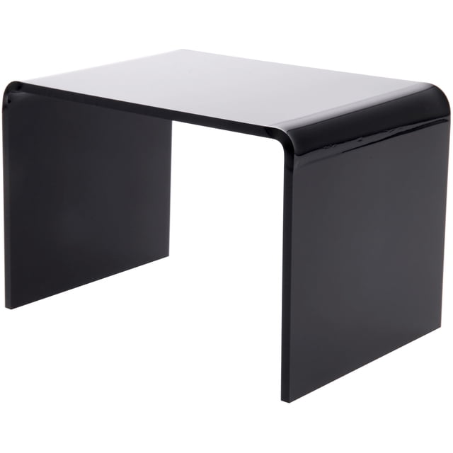 Plymor Black Acrylic Rectangular Display Riser, 4