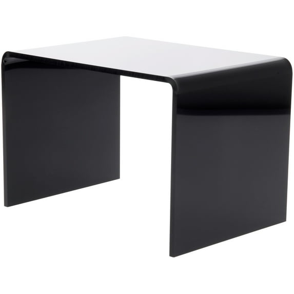 Plymor Black Acrylic Rectangular Display Riser, 6" H x 9" W x 6" D (1/4" thick) (6 Pack)