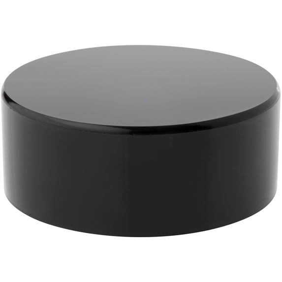 Plymor Black Acrylic Round Cylinder Display Riser, 2" H x 5" D (2 Pack)