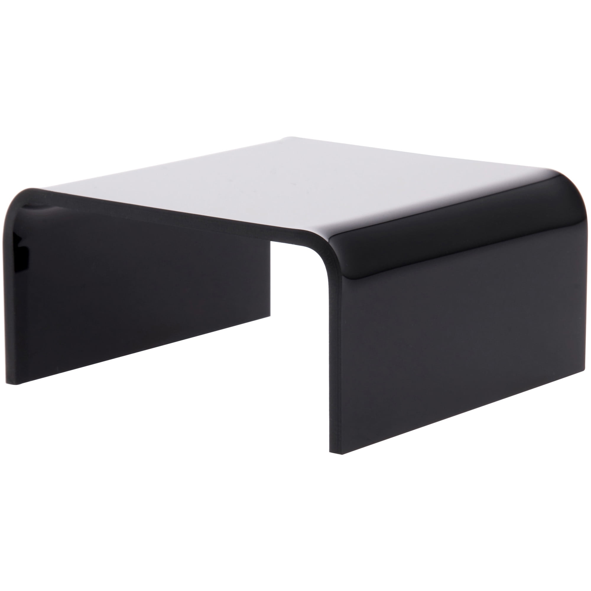 Plymor Black Acrylic Short Square Display Riser, 1.5