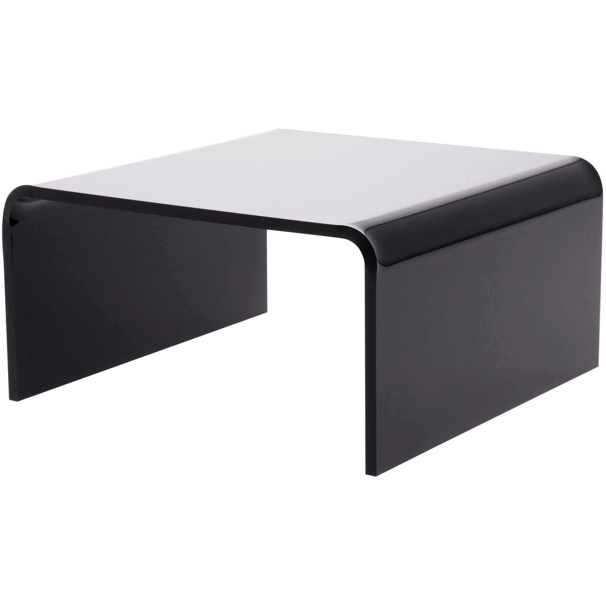 Plymor Black Acrylic Short Square Display Riser, 3