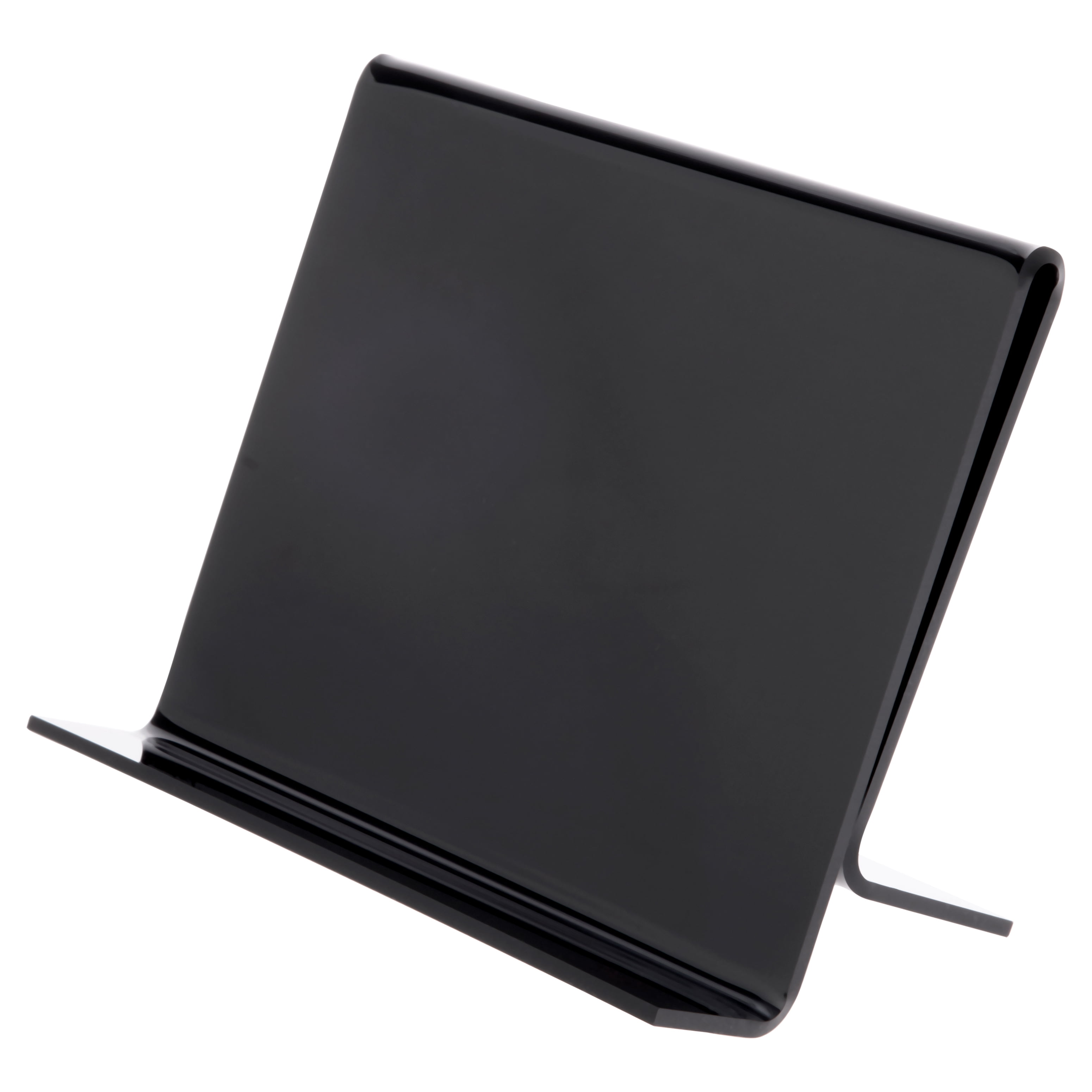 Black Acrylic Single CD Case Display Easel, 6" W x 3" D x 4.5" H