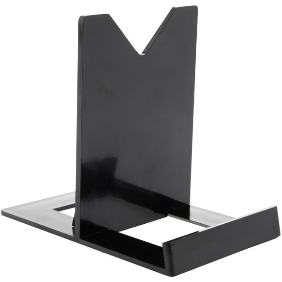 Plymor Black Acrylic Sliding-Back Adjustable Display Easel, 3.125" H x 2.25" W x 3.5" D (24 Pack)