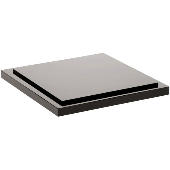 Plymor Black Acrylic Square Beveled Display Base, 2" W x 2" D x 0.75" H ...