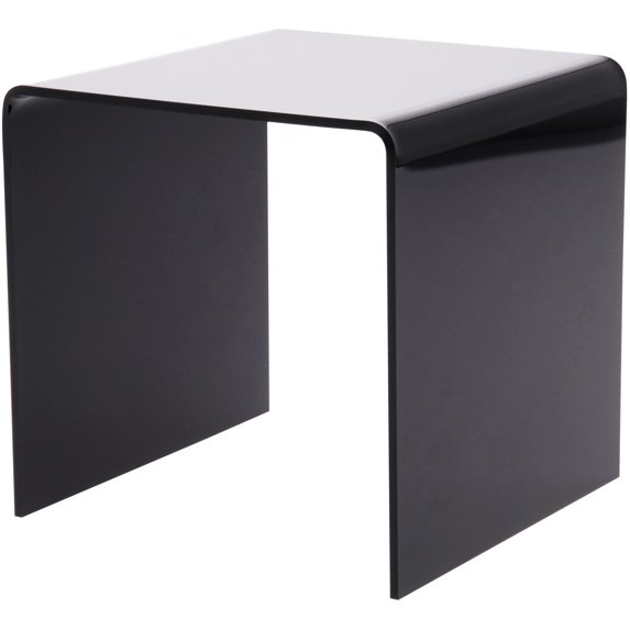 Plymor Black Acrylic Square Display Riser, 5" H x 5" W x 5" D (1/8" thick) (12 Pack)