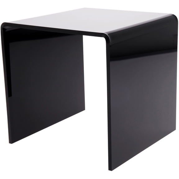 Plymor Black Acrylic Square Display Riser, 7" H x 7" W x 7" D (1/4" thick) (3 Pack)