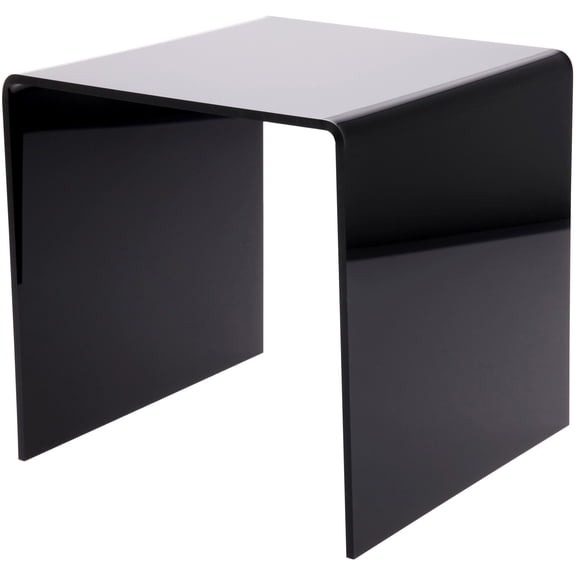 Plymor Black Acrylic Square Display Riser, 9" H x 9" W x 9" D (1/4" thick) (2 Pack)